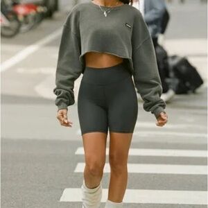 Joah Brown French Terry crop sueded Essex